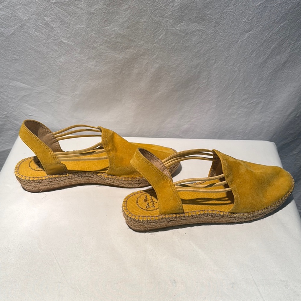 Toni Pons Yellow Suede Espadrilles - Picture 5 of 10